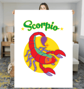 Scorpio Sherpa Blanket | Zodiac Series 5 - Beyond T-shirts